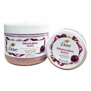 Dove Limited Edition FROSTED PLUM BERRY Body Scrub - Set of 2